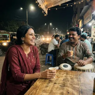 post-show chai is non negotiable. 14 years of doing this with the same band ❤️ #lucknow #ghazal