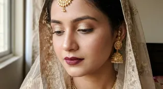 Ayesha for her nikah. soft, regal, exactly what she asked for 🤍 walima slots open for july