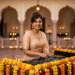 got to play a mehndi inside an actual haveli this week. pinch me. Aanya weds Kabir ✨