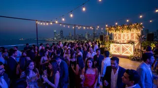 skyline + a sunset slot + 200 of the best dancers in bombay. terrace season is unreal