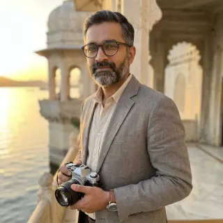 fourteen years of chasing this exact light off this exact lake and it still stops me every time. Leela Palace, my favourite office