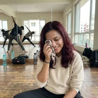 crew rehearsal for Megha's reception set. we changed the whole formation today and it's so much cleaner now. proud of these idiots 🥹