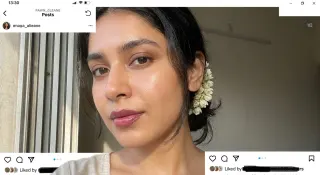 the no makeup makeup bride. you can still see her freckles and that's the whole point ✨ Bengaluru brides this is your sign