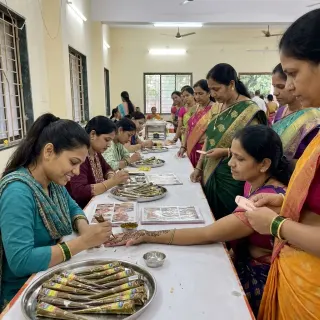 diwali week is no joke 😅 did 90+ hands today and the queue still going, lucknow you are too much
