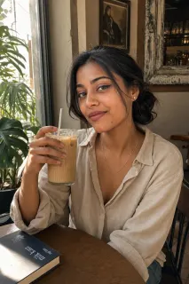 stole an hour between a trial and a reception. mumbai wedding season is no joke but i love it here ☕