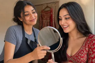 this reaction. THIS is the whole job 🥹 nothing better than the mirror moment
